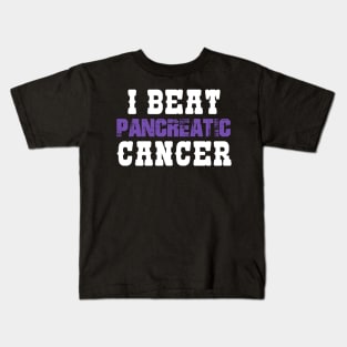 I Beat Pancreatic Cancer Kids T-Shirt